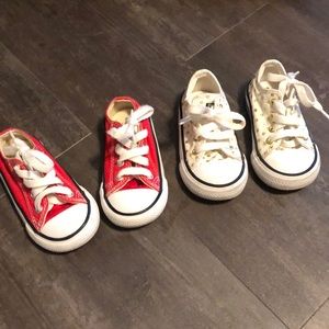 Toddler converse 5m polka dot red